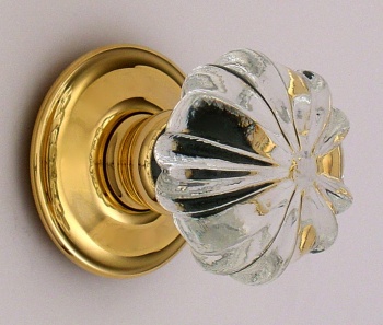 Ribbed Glass Door Knobs